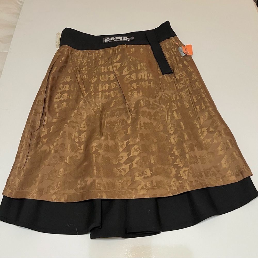 L.A.M.B asymmetric peplum A-Line skirt Fall 2007 Collection, Vintage size 8 - Picture 10 of 12